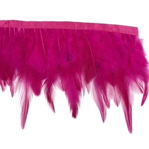 Happy Feather 100PCS Pluma de <span class=keywords><strong>gallo</strong></span> para manualidades, 5-7 pulgadas Plumas de cuello de faisán naturales Pendientes colgantes Atrapasueños Rosa - Product Image 5