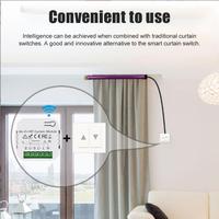 Interrupteur de store intelligent Tuya Smart Life WiFi RF433 avec télécommande pour volet roulant électrique, compatible Google Home et Alexa, pour maison intelligente