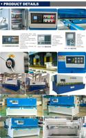 Cisaille à poutre oscillante hydraulique QC12Y 8x4000mm avec contrôle numérique intelligent, système NC en option et pompe moteur à économie d'énergie pour