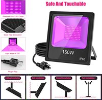 NGTlight Lumière de scène LED 80w 100w Disco Party Night Club Uv Éclairage noir 5 ans de garantie Lampe ultra-violette Lumière de scène LED