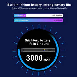 PULUZ 30cm đầy đủ màu sắc <span class=keywords><strong>RGB</strong></span> Stick <span class=keywords><strong>LED</strong></span> điền vào ánh sáng 3000mAh cầm tay chụp ảnh chiếu sáng điện thoại từ nhựa Video sạc - Product Image 6