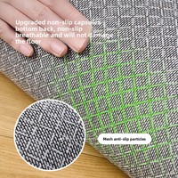 Tapis de salon moderne et minimaliste, couleur unie, en polyester, antidérapant, résistant aux taches, lavable, grand tapis de sol, décoration de canapé