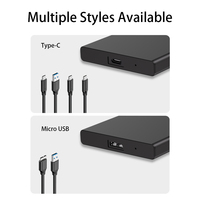 2,5 "HDD SSD SATA USB3.0 carcasa de disco duro para disco duro de aluminio externo HDD SSD con soporte 4TB