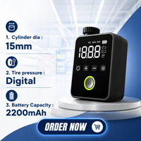 Dispositif de gonflage d'urgence pour pneus de voiture électrique portable et compact, arrêt automatique, pompe à air numérique