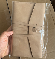 Carnet en cuir A5 vintage pour femmes et hommes, 80 feuilles de papier kraft non ligné, carnet de voyage, bloc de croquis