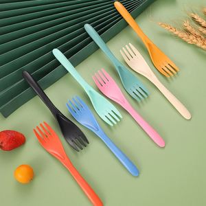 Ensemble de couverts écologiques en paille de blé plaquée - Sans BPA, réutilisables, lavables au lave-vaisselle, portables, pour cadeaux promotionnels - Product Image 2