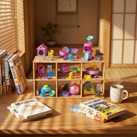 Nouveaux jouets de collection : Mini maison pour animaux de compagnie avec figurine et accessoires dans une boîte surprise, promotion, cadeau, machine Gashapon, jouets en capsule.