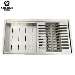 Évier de cuisine en acier inoxydable 304 à bassin unique de Style Pop Nouveau porte-vaisselle sous plan avec forme de bol carré - Product Image 2