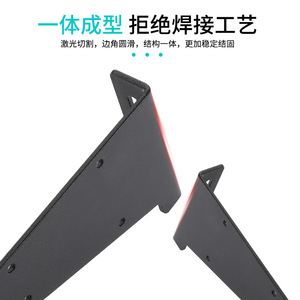 Support mural triangulaire invisible à résonance 230mm 320mm noir pour étagère flottante – Idéal pour bureau, cuisine, salle de bain - Product Image 3