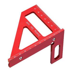 Regla Triangular Multifuncional de Aleación de Aluminio para Trabajos en Madera, Marca Yu Jian, Reforzada con Graduaciones - Product Image 2