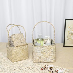 海草篮子套装编织手篮婚礼节日礼品篮三种尺寸 - Product Image 6