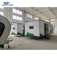 Mini remorque de voyage légère personnalisée en usine Remorque de camping solide et imperméable à l'eau pour utilisation hors route
