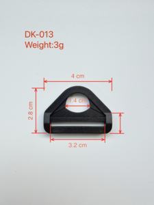 مشبك حلقة D قابل للتعديل وصديق للبيئة ومتين من البلاستيك لأحزمة حقائب الظهر، متوفر بأحجام 50 مم و25 مم، مشبك دوار للحزام - Product Image 3