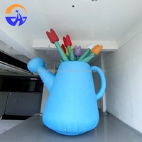 Arrosoir gonflable pour événement printanier Chenghuang, pour utilisation en centre commercial en extérieur, taille personnalisable pour les 14 ans et plus, fleurs
