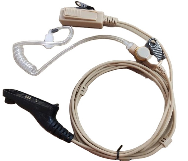 Beige Color Earpiece Air Acoustic Tube Beige Headset for APX2000 APX-2000 Radio Station