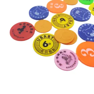 कैसीनो कार्ड गेम के लिए फैक्टरी थोक एबीएस प्लास्टिक काउंटिंग काउंटर पोकर चिप्स