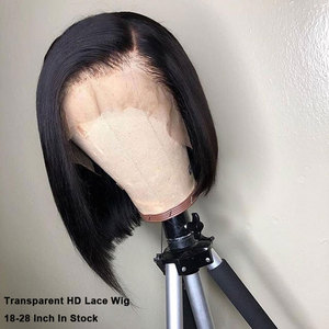 Perruque <span class=keywords><strong>Bob</strong></span> Lace Front Wig malaisienne, cheveux humains, Deep Wave, Closure 4*4, 100% — 150% de densité, 180%, vente en gros, 613 - Product Image 2