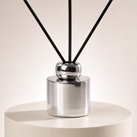 Bouteille diffuseur de parfum en verre électroplaqué de luxe de 120 ml avec bouchon pour la maison, aromathérapie, bouteille diffuseur vide