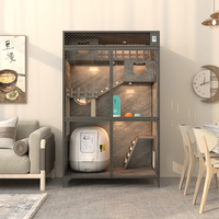 Commercial grand luxe chat en bois Villa maison tailles personnalisées couleurs disponibles animalerie vétérinaire utilisation intérieure chat Villa Cage