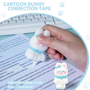 Set de Papelería de Conejo Adorable al por Mayor, Material Escolar Kawaii de Conejito, Bolígrafo de 10 Colores, Cinta Correctora, Pegamento, Cuaderno, Bolsa de PVC para Niñas y Niños - Product Image 5