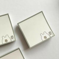 Bloc-notes personnalisé imprimé de 3x3 pouces Papeterie scolaire non collante avec mini-liste détachable mignonne Bloc-notes promotionnel