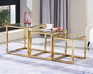 Thiết Kế Tiện Lợi Bàn Cà Phê Nhỏ Đặt Đồ Nội Thất Bằng Thép Không Gỉ - Product Image 3