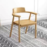 Chaise de salle à manger présidentielle en bois massif |   Style nordique et nouveau style chinois |   Couleurs personnalisées