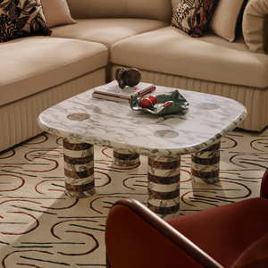 Tappeto moderno minimalista <span class=keywords><strong>su</strong></span> <span class=keywords><strong>misura</strong></span> in lana; Linea Beige Vintage francese geometrica per cabina armadio comodino camera da letto - Product Image 5