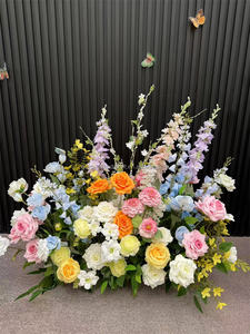 Hot Pink Beautiful <span class=keywords><strong>Good</strong></span> Review Centro de mesa Arreglo Plantas Greenery Garland Flor silvestre - Product Image 5