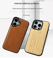 Vente en gros de coques de téléphone portables en bois de luxe, résistantes aux chocs, incassables, élégantes, pour hommes, avec sublimation, pour iPhone