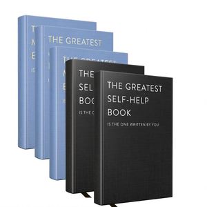 Libreta de Direcciones Espiralada A3 de Cuero con Funciones de Autoreflexión y Gratitud, Páginas Interiores Personalizables y Logotipo Personalizado - Product Image 1