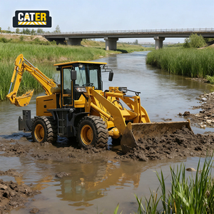 CATER Mini Backhoe <span class=keywords><strong>Loader</strong></span> Berkualitas Tinggi Mesin Diesel 85KW Kapasitas Bucket 1.4m Momen & Efisiensi Beban Tinggi - Product Image 3
