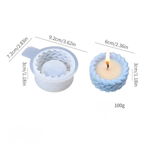 Moule <span class=keywords><strong>en</strong></span> silicone 3D <span class=keywords><strong>en</strong></span> forme de cœur <span class=keywords><strong>en</strong></span> corde, pour bougies DIY et pots de fleurs <span class=keywords><strong>en</strong></span> béton/<span class=keywords><strong>résine</strong></span> - Product Image 2