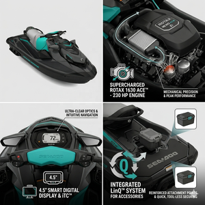 Nuovissimo Jet Ski Sea Doo GTR 230 da 230 CV con Intercooler Esterno e Sistema Audio, Modello 2026 - Product Image 5