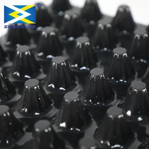 8mm---20mm Plastic Railway Basement HDPE Waterproofing Drainage Board