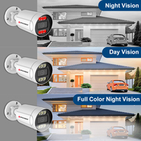 Kit de Cámaras de Seguridad NVR POE AI de 16 Canales 4K, Cámaras Bullet IP66 Ultra HD de 8MP con Sistema de Detección de Personas y Vehículos