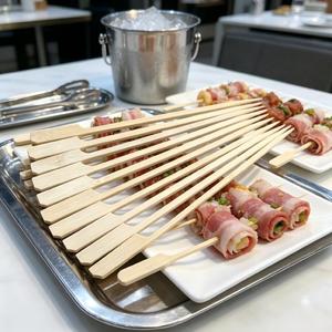 Brochettes en <span class=keywords><strong>bambou</strong></span> Teppo, taille personnalisée, brochettes en <span class=keywords><strong>bambou</strong></span> naturel pour barbecue Yakitori, vente en gros, fête, restaurant, écologiques - Product Image 2