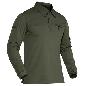 High Quality Custom Logo Embroidered Long Sleeve Polo Shirts For Men Women Uniform Sports Golf T Shirts Men'S Polo Shirts