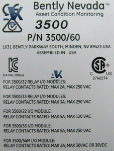 MODULE TEMP NEVADA 3500/60 COUDÉ AVEC MODULE D'INTERFACE 184422-01 133819-01 - Product Image 5