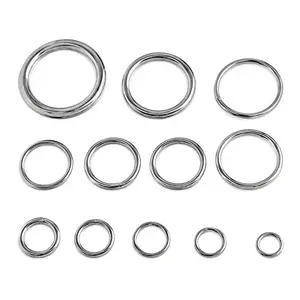 OEM Metal Ring Hardware Spring O Ring Stainless Steel Welded Round O Ring For Bag Accessories And Jewelry