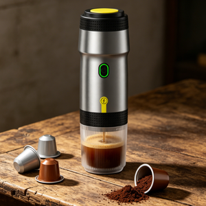 Nouvelle machine à expresso portable intelligente 2026 pour capsules et café moulu, cafetière automatique pour la maison, l'extérieur, la voiture et le camping - Product Image 4
