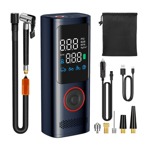 Mini <span class=keywords><strong>gonfleur</strong></span> de pneu d'affichage numérique sans fil de pompe à air de voiture portative avec la fabrication d'usine de <span class=keywords><strong>gonfleur</strong></span> sans fil intelligente de lumière de SOS - Product Image 1
