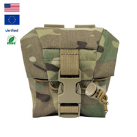 Pochette tactique Molle en nylon 500D, pochette tactique de combat pour grenade verte, pochettes tactiques pour grenade de fragmentation