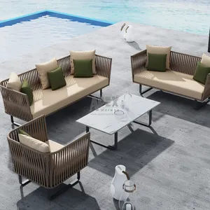 Tuin Hoek Tuinmeubilair Luxe Duurzaam Outdoor Terrasmeubilair Tuin Sofa Set