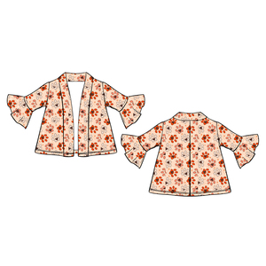 E3 Venta al por Mayor, Bata de Bebé para Niña, Manga Larga, Poliéster/Algodón, Impermeable, Reversible, con Estampado Personalizado - Product Image 4