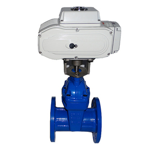 380VAC 220V Ductile <b>Iron</b> Flange Rubber Seat Motor Operated Gate RTZ945X-16 Motor Operated Gate - Product Image 1