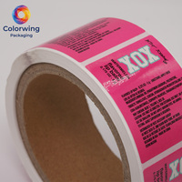 Etiqueta Adhesiva Personalizada, Resistente al Agua, con Diseño de Sandía, para Bálsamo Labial, en Rollo, con Logotipo Privado, para Envases de Tubo de 5g y Cuidado de la Piel