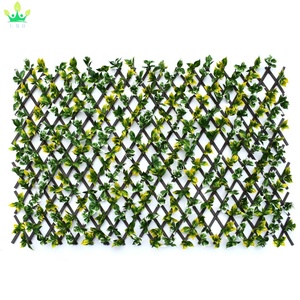 Cercas de Privacidad de Flores Artificiales, Hojas Verdes con Enrejado de Flores, Pantalla de Pared de Plástico para Decoración de Hogar, Jardín, Bodas y Fiestas - Product Image 4
