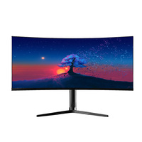 Écran LCD incurvé 34 pouces 4K 3440*2160, moniteur LED pour PC gamer, pour ordinateur de bureau
