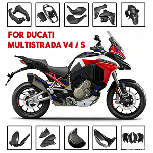 Kit de carénage complet en fibre de carbone pour <span class=keywords><strong>DUCATI</strong></span> Multistrada <span class=keywords><strong>V4</strong></span> <span class=keywords><strong>S</strong></span> Pikes Peak 2021 <span class=keywords><strong>2022</strong></span> 2023, accessoires de moto - Product Image 1